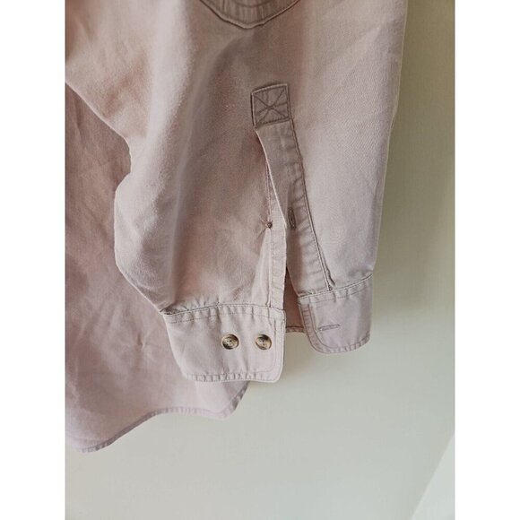 Cabelas Shirt Mens 3XLT Beige LS Embroidery Button Up Pockets Outdoor VTG FLAWS - Picture 8 of 12